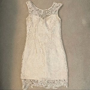 Fitted Cream Lace Dress From Francescas
